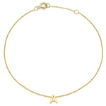 Load image into Gallery viewer, 9ct Gold Mini Initial A Bracelet