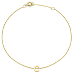 Load image into Gallery viewer, 9ct Gold Mini Initial C Bracelet