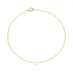 Load image into Gallery viewer, 9ct Gold Mini Initial D Bracelet