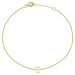 Load image into Gallery viewer, 9ct Gold Mini Initial E Bracelet