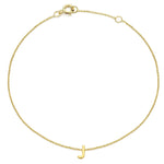 Load image into Gallery viewer, 9ct Gold Mini Initial J Bracelet
