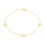 Load image into Gallery viewer, 9ct Gold Mother of Pearl Petal Bracelet