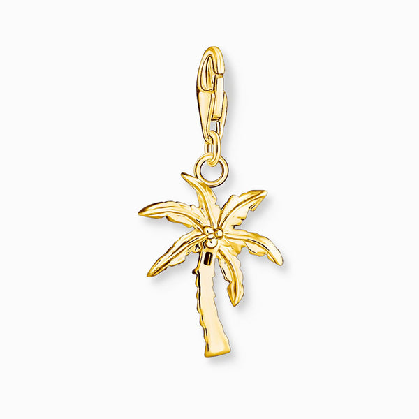 Gold Plated Colourful Palm Tree Charm