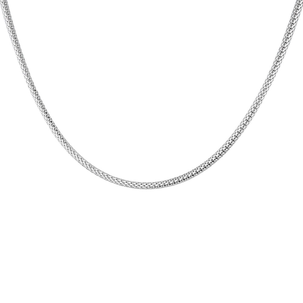 Silver Mesh Lizard Necklace