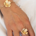Load image into Gallery viewer, Gold Plated Blossom Ring