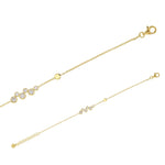 Load image into Gallery viewer, Gold Plated Clara Six CZ Bracelet
