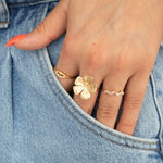 Load image into Gallery viewer, Gold Plated Blossom Ring