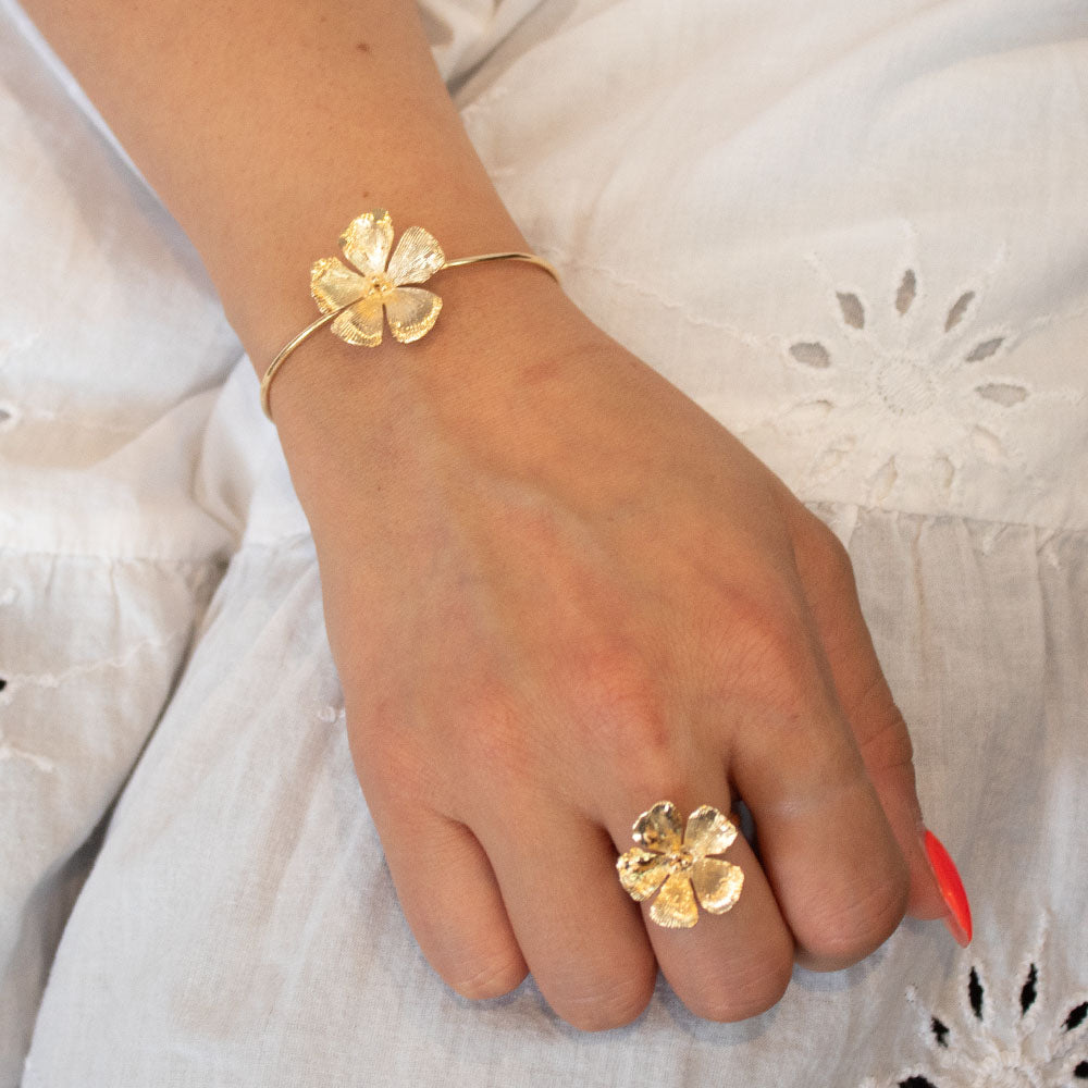 Gold Plated Blossom Ring