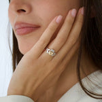 Load image into Gallery viewer, Sterling Silver and 10ct Gold Claddagh Ring