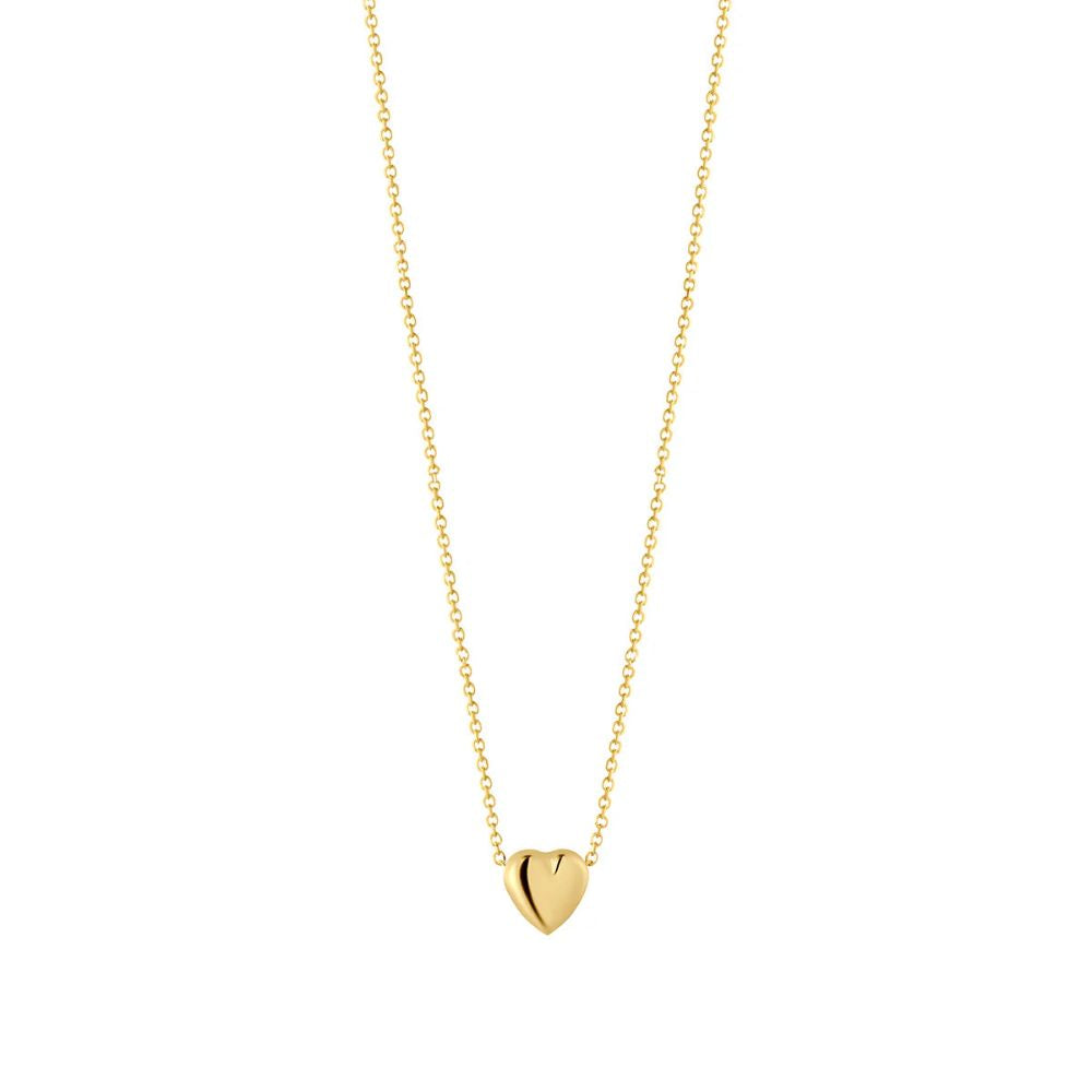 9ct Gold Bubble Heart Necklace