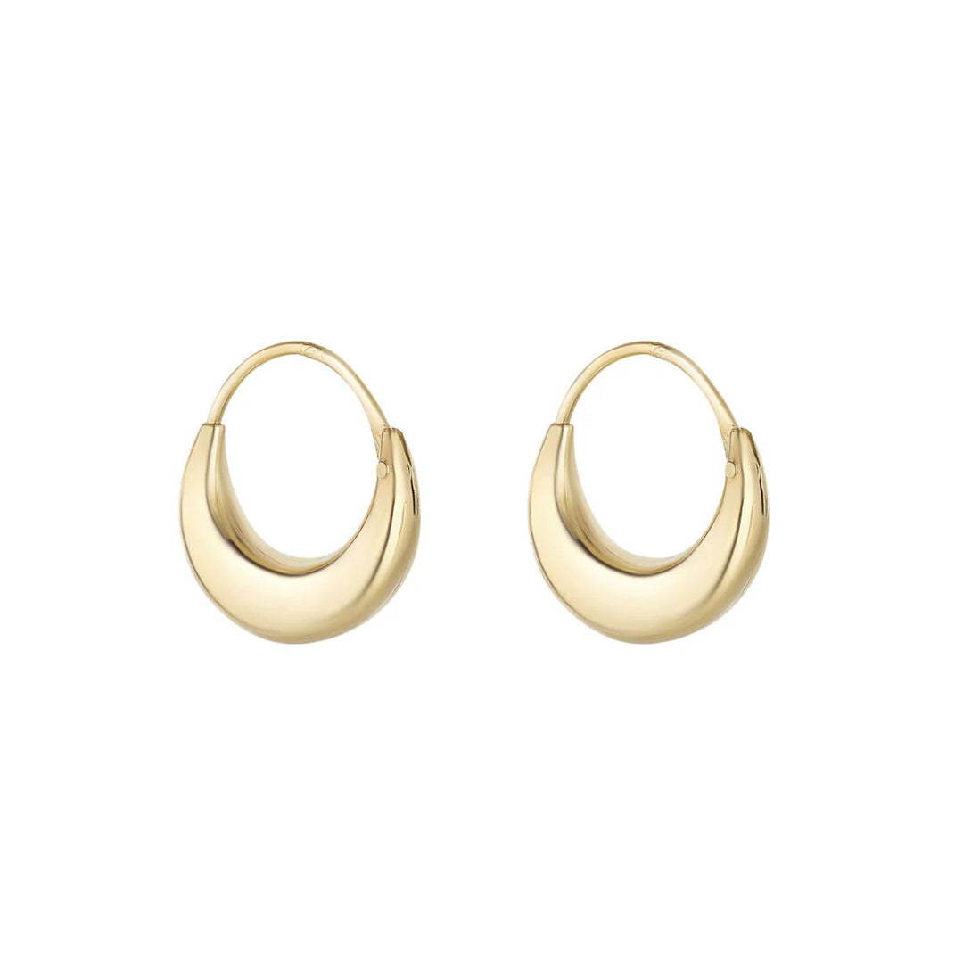 9ct Gold Bulbous Sleeper Earrings