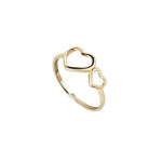 Load image into Gallery viewer, 9ct Gold Double Heart Ring