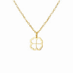 Load image into Gallery viewer, 9ct Gold Mother of Pearl Clover Pendant Necklace