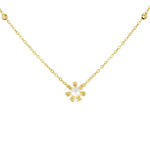 Load image into Gallery viewer, 9ct Gold Daisy Pearl Necklace