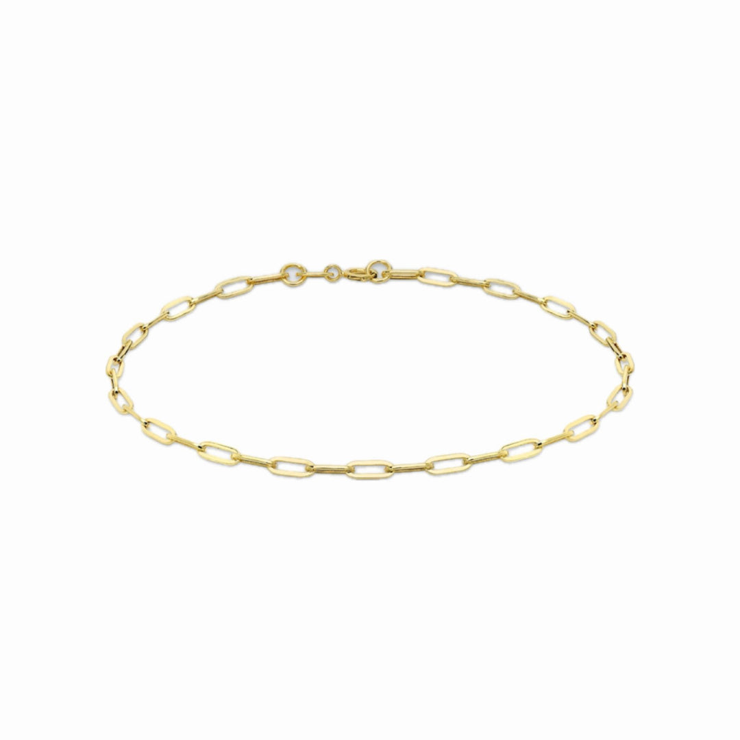 9ct Gold Small Paperlink Bracelet