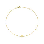 Load image into Gallery viewer, 9ct Gold Mini Initial T Bracelet