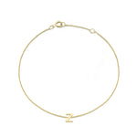 Load image into Gallery viewer, 9ct Gold Mini Initial Z Bracelet