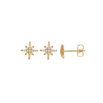 Load image into Gallery viewer, Gold Plated Cassie CZ Star Stud Earrings