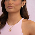 Load image into Gallery viewer, Gold Plated Blossom Pendant Necklace