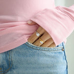 Load image into Gallery viewer, Gold Plated Olivia CZ Pear Ring