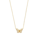 Load image into Gallery viewer, Gold Plated Open Butterfly Necklace