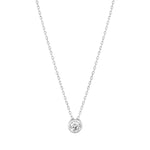 Load image into Gallery viewer, Silver 5mm Rubover Slider Pendant Necklace