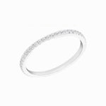 Load image into Gallery viewer, Silver CZ Eternity Band Ring
