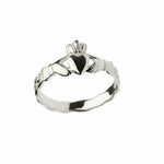 Load image into Gallery viewer, Silver Aoife Celtic Band Claddagh Ring