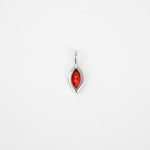 Load image into Gallery viewer, Silver January CZ Marquise Birthstone Pendant