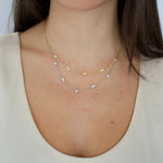 Load image into Gallery viewer, Silver Moons and Stars Necklace