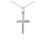 Load image into Gallery viewer, Silver Small Cross Necklace