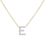 Load image into Gallery viewer, 9ct Gold Diamond Mini Initial Necklace E
