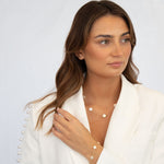 Load image into Gallery viewer, 9ct Gold Mother of Pearl Large Clover Necklace