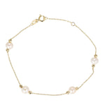 Load image into Gallery viewer, 9ct Gold Fresh Water Pearl Bracelet