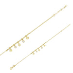 Load image into Gallery viewer, Gold Plated Fiadh Shamrock and CZ Bracelet