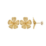 Load image into Gallery viewer, Gold Plated Blossom Stud Earrings