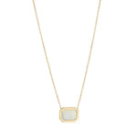 Load image into Gallery viewer, 9ct Gold Mother of Pearl Rectangle Necklace
