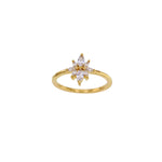 Load image into Gallery viewer, Gold Plated Cassie CZ Star Ring