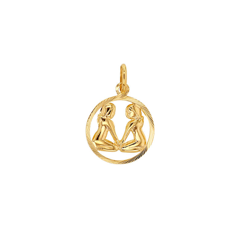 9ct Gold Gemini Zodiac Necklace