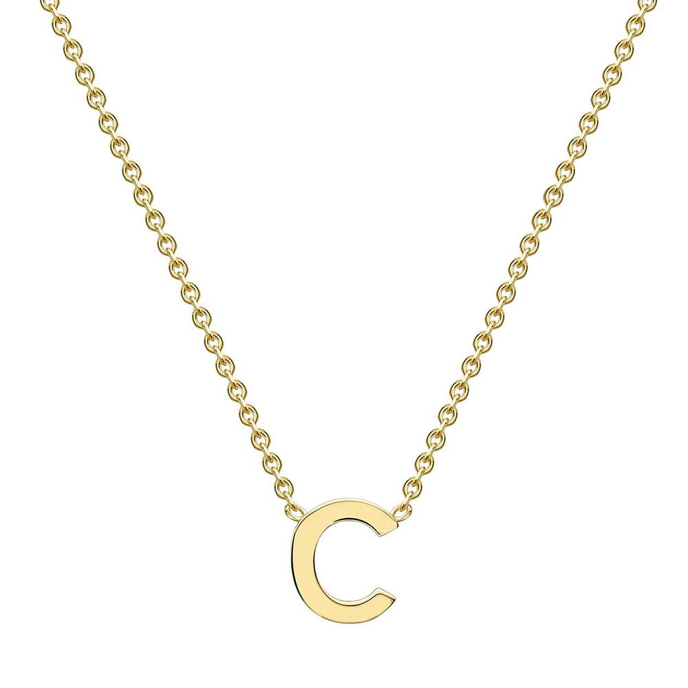 9ct Gold Mini Initial C Necklace
