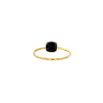 Load image into Gallery viewer, 18ct Gold Black Onyx Bezel Ring
