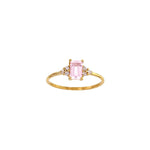 Load image into Gallery viewer, 18ct Gold Rose Quartz Diamond Ring
