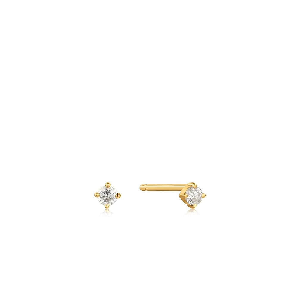 14ct Gold Diamond Stud Earrings