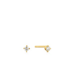 Load image into Gallery viewer, 14ct Gold Diamond Stud Earrings
