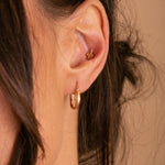 Load image into Gallery viewer, 9ct Gold Molten Gold Hoops
