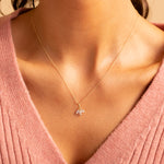 Load image into Gallery viewer, 9ct Gold Marquise Lotus Leaf Necklace