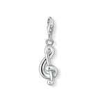 Load image into Gallery viewer, Silver Treble Clef Music Charm
