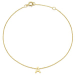 Load image into Gallery viewer, 9ct Gold Mini Initial A Bracelet
