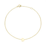 Load image into Gallery viewer, 9ct Gold Mini Initial D Bracelet
