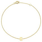 Load image into Gallery viewer, 9ct Gold Mini Initial E Bracelet
